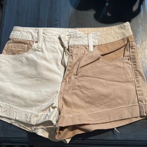 Neutral Color-block Shorts from PacSun